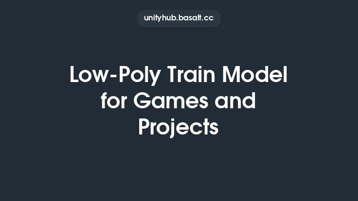 Low-Poly Train Model for Games and Projects Thumbnail