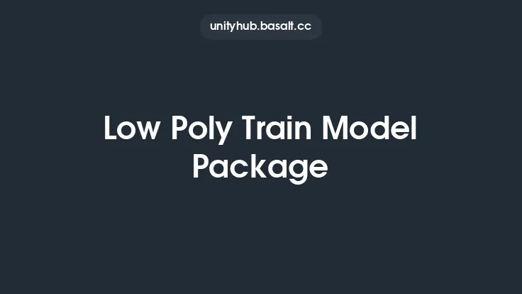 Low Poly Train Model Package Thumbnail