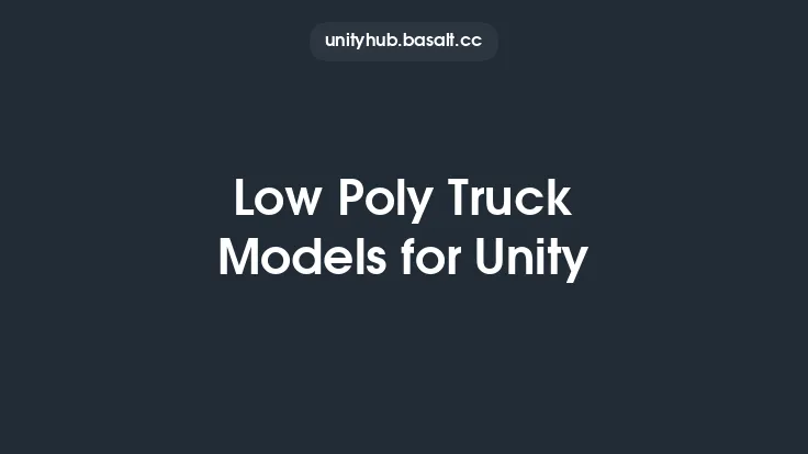 Low Poly Truck Models for Unity Thumbnail