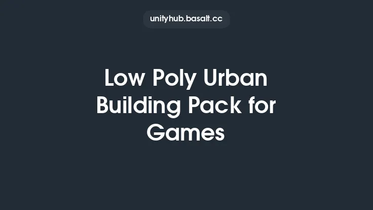 Low Poly Urban Building Pack for Games Thumbnail