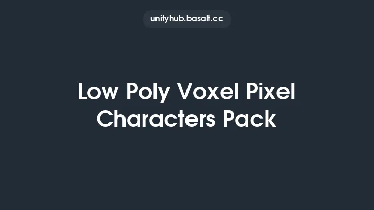 Low Poly Voxel Pixel Characters Pack Thumbnail