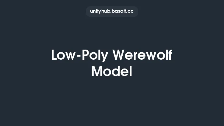 Low-Poly Werewolf Model Thumbnail