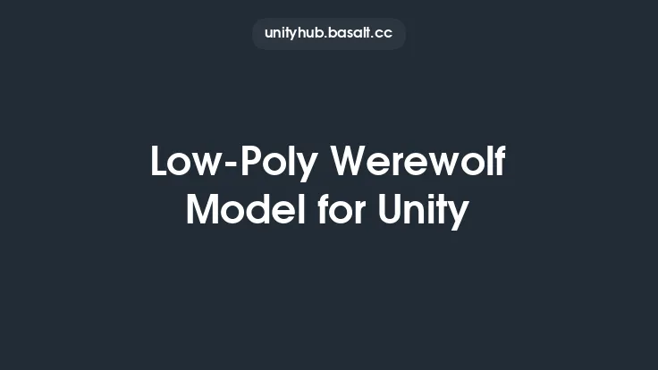 Low-Poly Werewolf Model for Unity Thumbnail