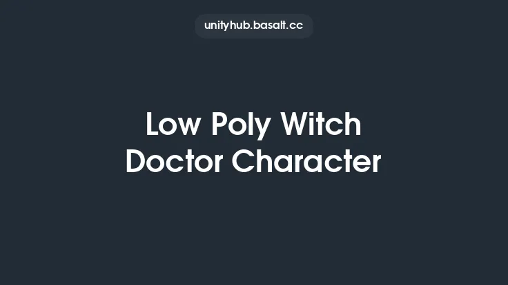 Low Poly Witch Doctor Character Thumbnail
