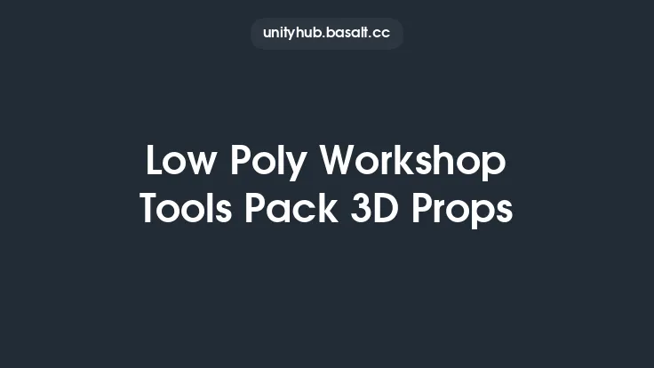 Low Poly Workshop Tools Pack 3D Props Thumbnail