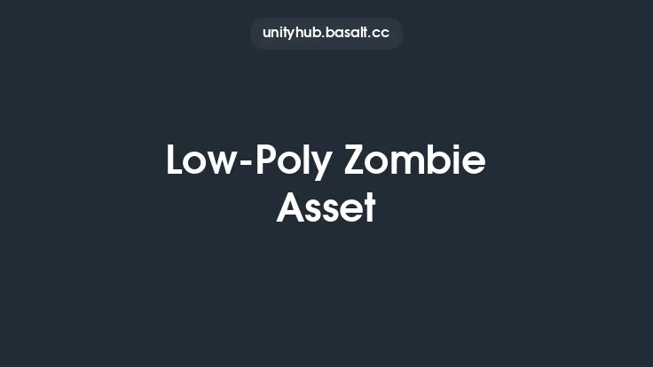 Low-Poly Zombie Asset Thumbnail
