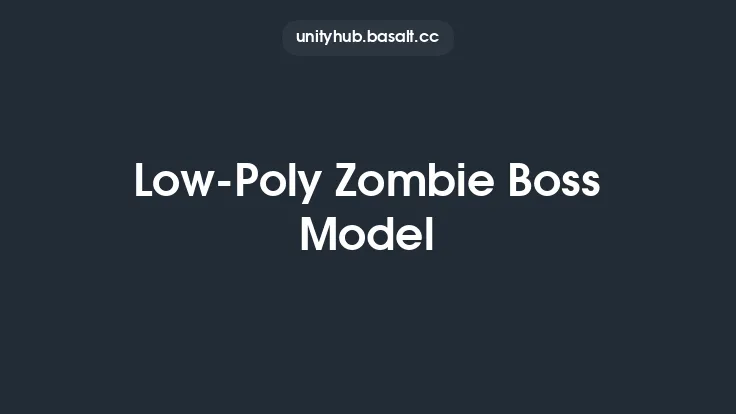 Low-Poly Zombie Boss Model Thumbnail
