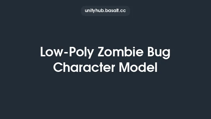 Low-Poly Zombie Bug Character Model Thumbnail