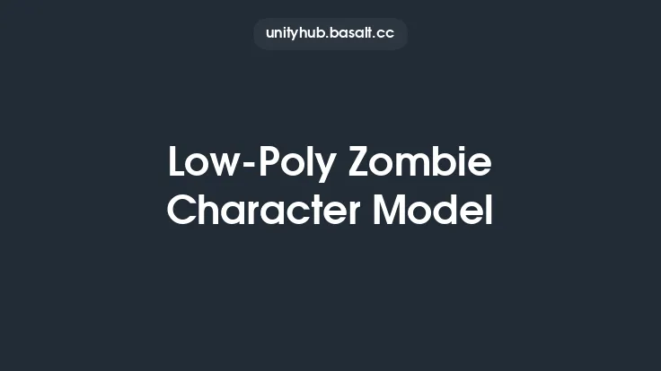 Low-Poly Zombie Character Model Thumbnail