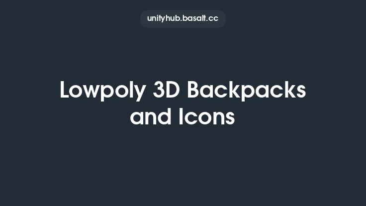 Lowpoly 3D Backpacks and Icons Thumbnail