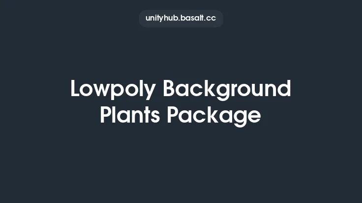 Lowpoly Background Plants Package Thumbnail