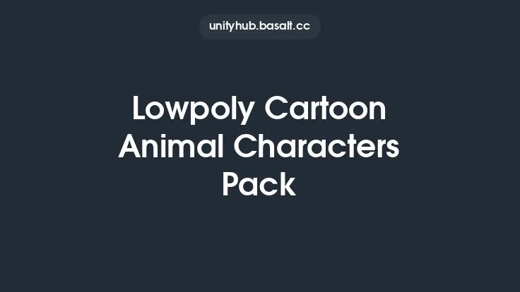 Lowpoly Cartoon Animal Characters Pack Thumbnail
