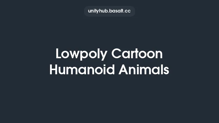 Lowpoly Cartoon Humanoid Animals Thumbnail