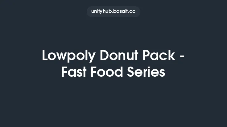 Lowpoly Donut Pack - Fast Food Series Thumbnail