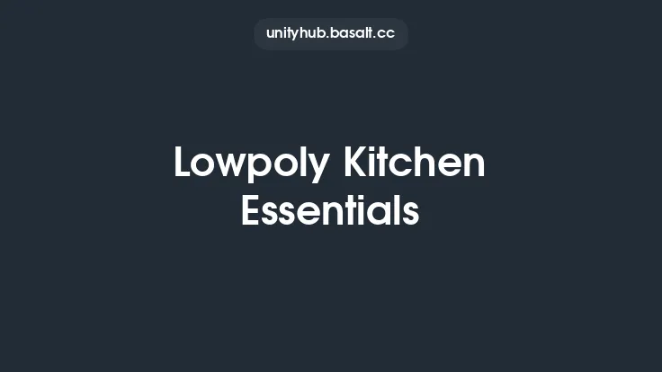 Lowpoly Kitchen Essentials Thumbnail