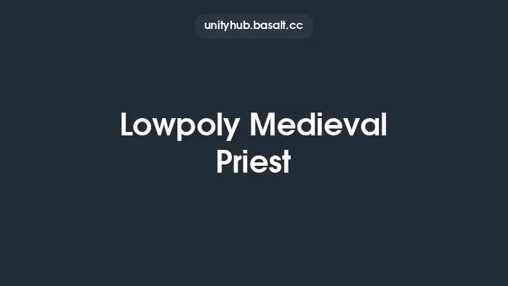Lowpoly Medieval Priest Thumbnail