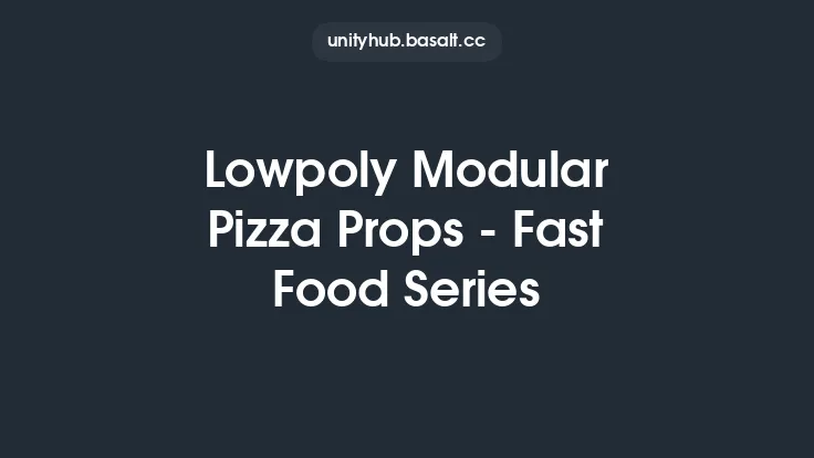 Lowpoly Modular Pizza Props - Fast Food Series Thumbnail