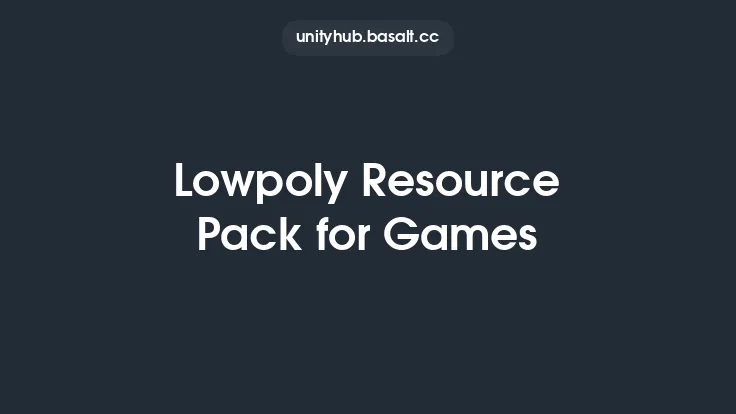 Lowpoly Resource Pack for Games Thumbnail