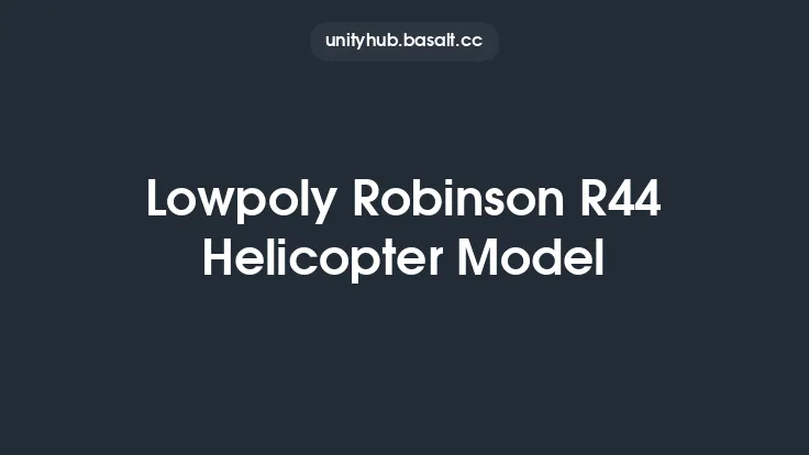 Lowpoly Robinson R44 Helicopter Model Thumbnail