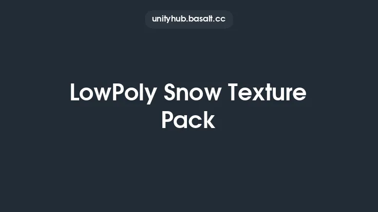 LowPoly Snow Texture Pack Thumbnail