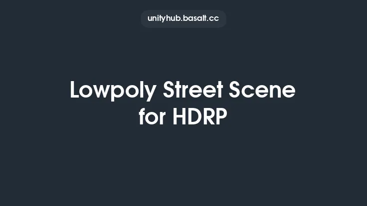 Lowpoly Street Scene for HDRP Thumbnail