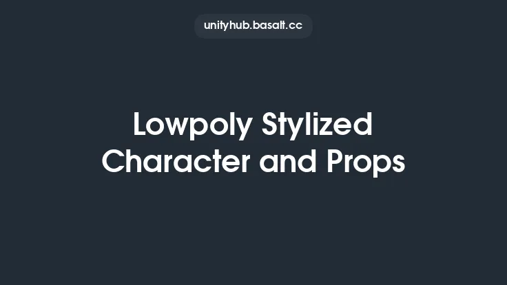 Lowpoly Stylized Character and Props Thumbnail