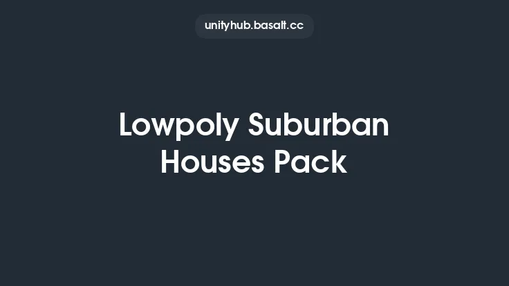 Lowpoly Suburban Houses Pack Thumbnail
