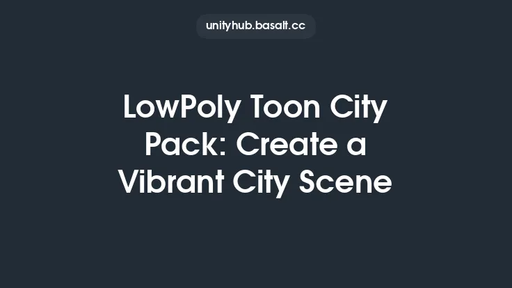 LowPoly Toon City Pack: Create a Vibrant City Scene Thumbnail