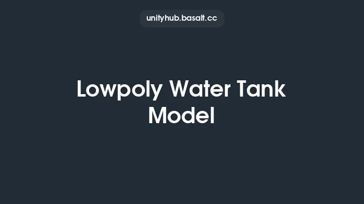 Lowpoly Water Tank Model Thumbnail