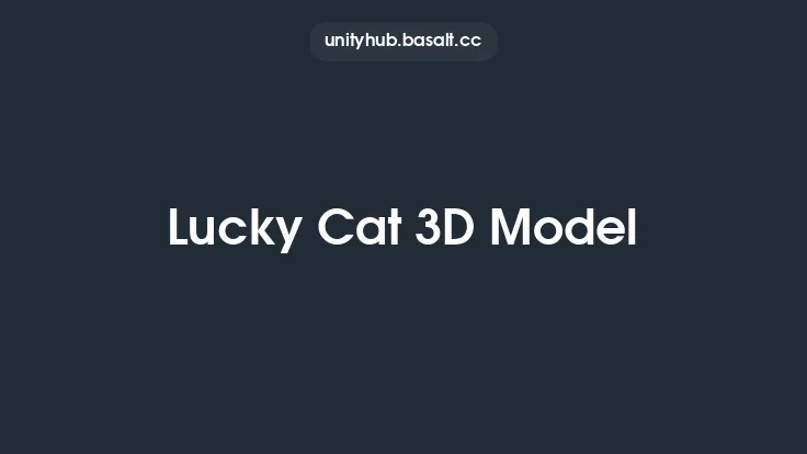Lucky Cat 3D Model Thumbnail