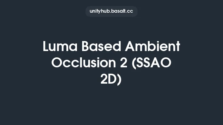 Luma Based Ambient Occlusion 2 (SSAO 2D) Thumbnail