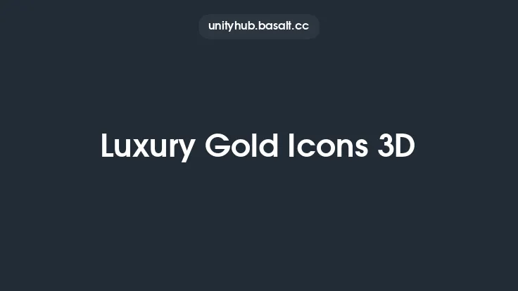 Luxury Gold Icons 3D Thumbnail
