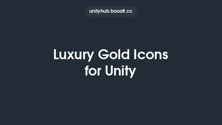 Luxury Gold Icons for Unity Thumbnail