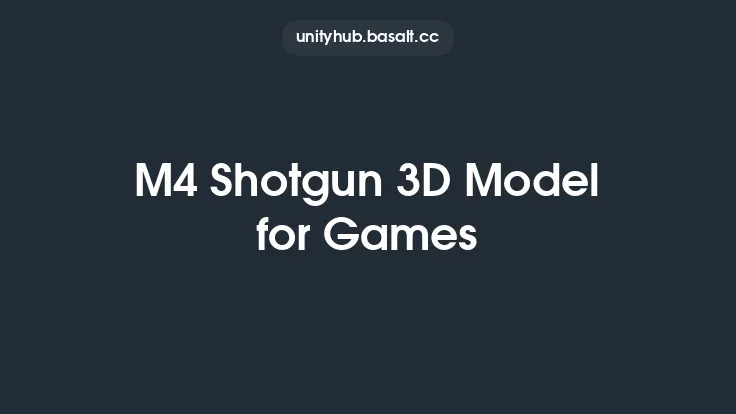 M4 Shotgun 3D Model for Games Thumbnail