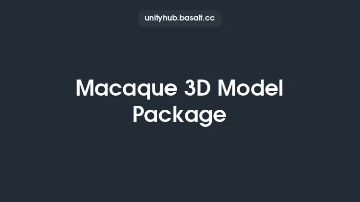 Macaque 3D Model Package Thumbnail