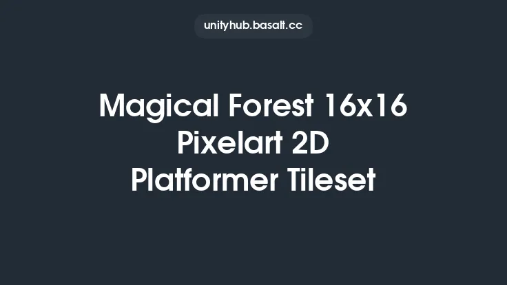Magical Forest 16x16 Pixelart 2D Platformer Tileset Thumbnail
