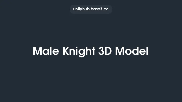 Male Knight 3D Model Thumbnail