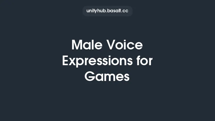 Male Voice Expressions for Games Thumbnail