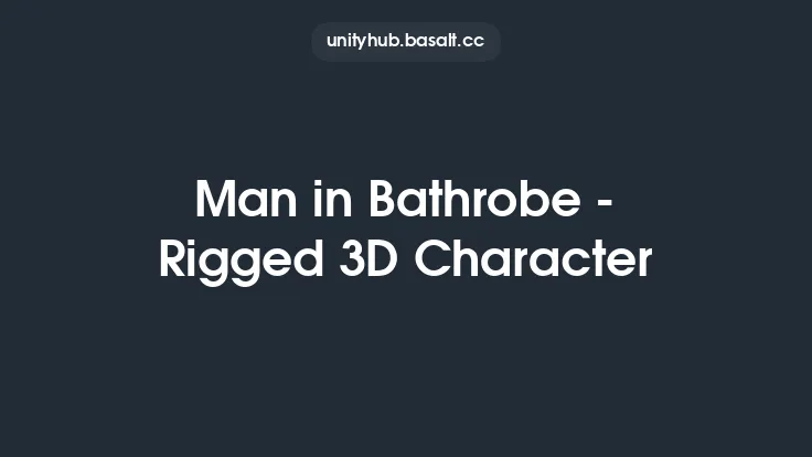 Man in Bathrobe - Rigged 3D Character Thumbnail