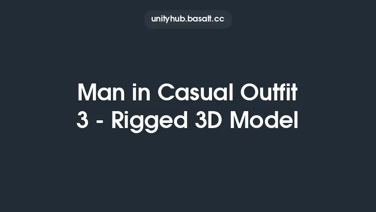 Man in Casual Outfit 3 - Rigged 3D Model Thumbnail