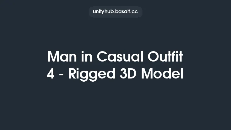 Man in Casual Outfit 4 - Rigged 3D Model Thumbnail