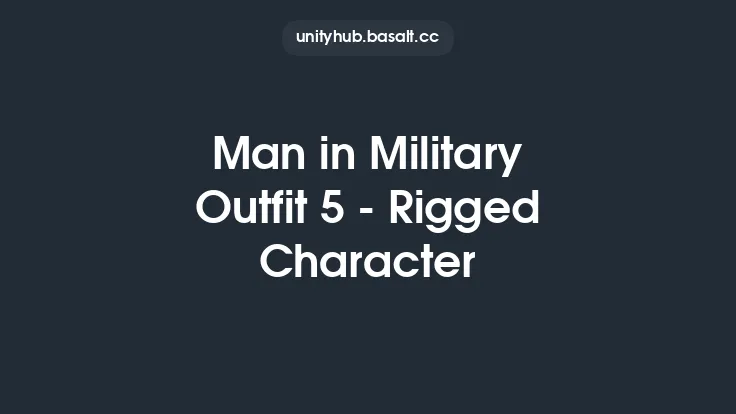 Man in Military Outfit 5 - Rigged Character Thumbnail