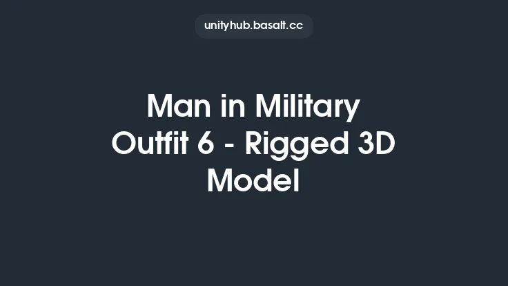 Man in Military Outfit 6 - Rigged 3D Model Thumbnail