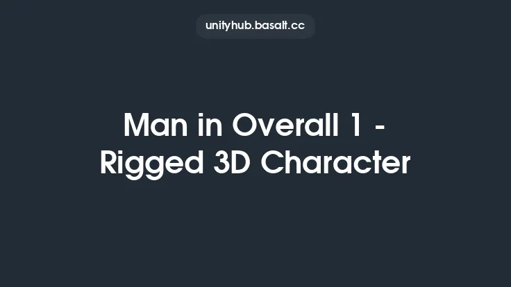 Man in Overall 1 - Rigged 3D Character Thumbnail