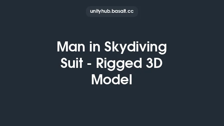 Man in Skydiving Suit - Rigged 3D Model Thumbnail