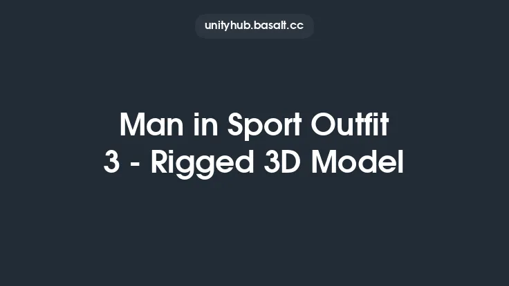 Man in Sport Outfit 3 - Rigged 3D Model Thumbnail