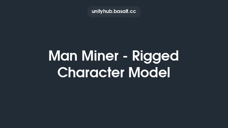 Man Miner - Rigged Character Model Thumbnail