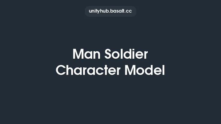 Man Soldier Character Model Thumbnail