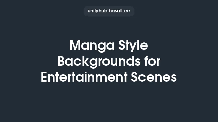 Manga Style Backgrounds for Entertainment Scenes Thumbnail