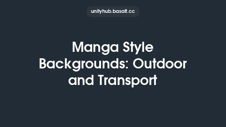 Manga Style Backgrounds: Outdoor and Transport Thumbnail